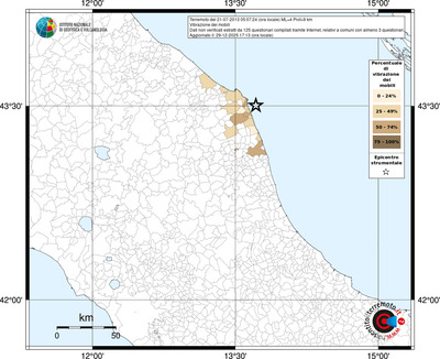 Mappa territorio comunale con almeno 3 questionari