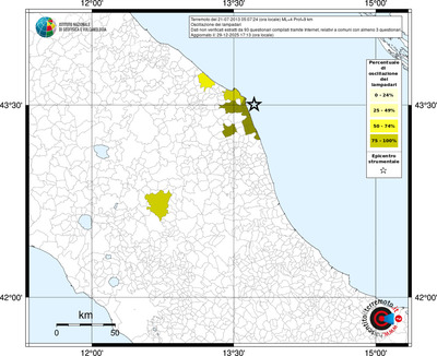 Mappa territorio comunale con almeno 3 questionari