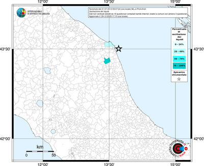 Mappa territorio comunale con almeno 3 questionari