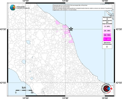 Mappa territorio comunale con almeno 3 questionari