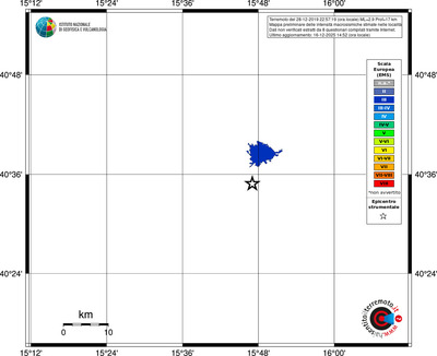 Mappa EMS - territori località