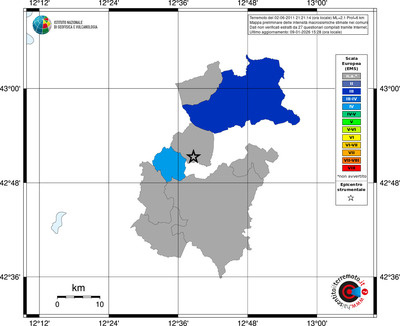Mappa EMS - territori comuni