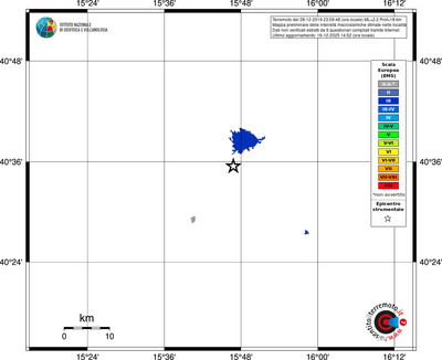 Mappa EMS - territori località