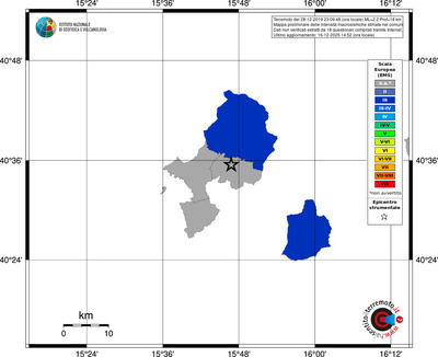 Mappa EMS - territori comuni