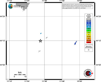 Mappa EMS - territori località