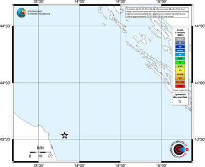 Mappa EMS - territori località