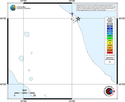 Mappa EMS - territori località