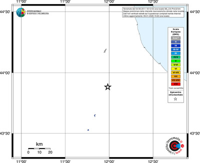 Mappa EMS - territori località