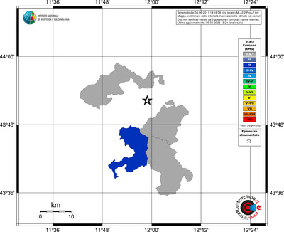 Mappa EMS - territori comuni