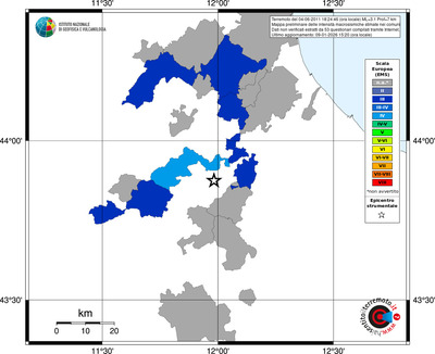 Mappa EMS - territori comuni