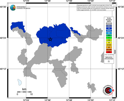 Mappa EMS - territori comuni