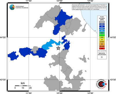 Mappa EMS - territori comuni
