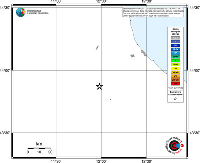Mappa EMS - territori località