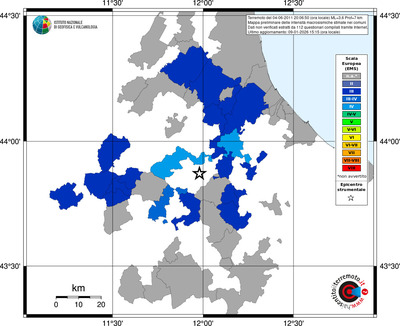 Mappa EMS - territori comuni