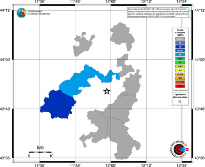 Mappa EMS - territori comuni