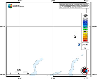 Mappa EMS - territori località