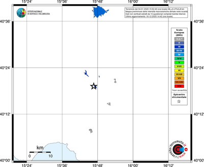 Mappa EMS - territori località