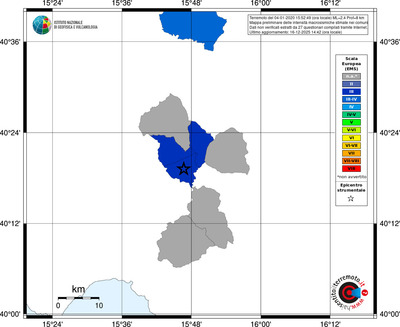 Mappa EMS - territori comuni