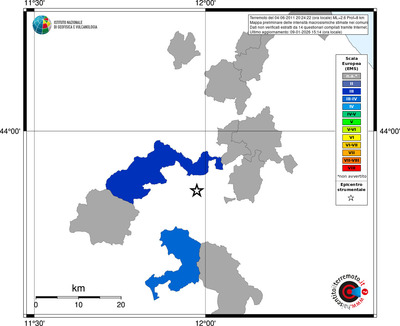 Mappa EMS - territori comuni