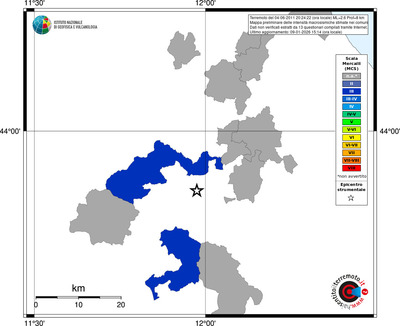 Mappa MCS - territori comuni