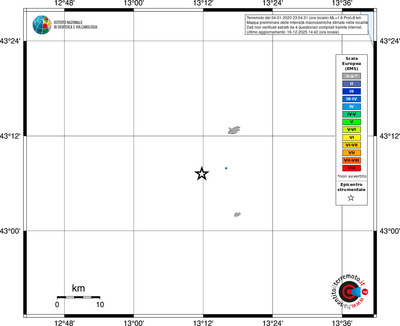 Mappa EMS - territori località