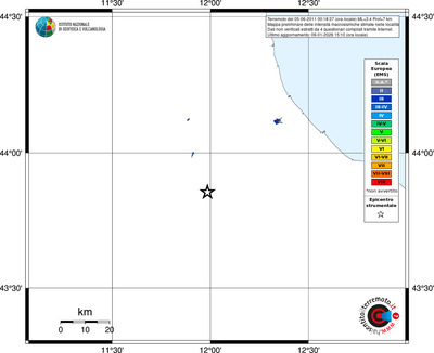 Mappa EMS - territori località