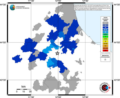Mappa EMS - territori comuni