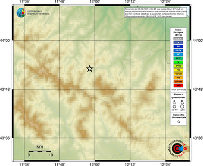 Mappa EMS - località