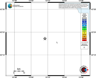 Mappa EMS - territori località