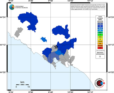 Mappa EMS - territori comuni