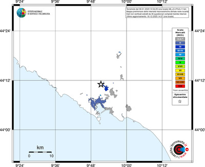 Mappa MCS - territori località