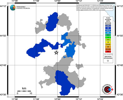Mappa EMS - territori comuni
