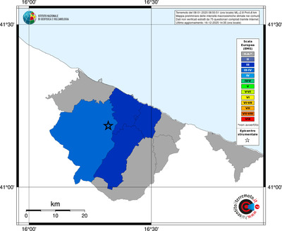 Mappa EMS - territori comuni