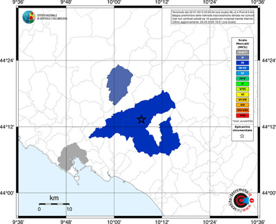 Mappa MCS - territori comunali