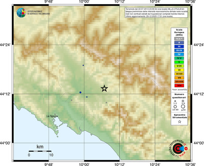 Mappa EMS - località