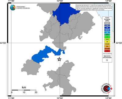 Mappa EMS - territori comuni