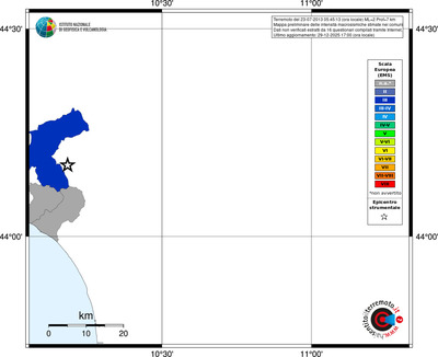 Mappa EMS - territori comuni