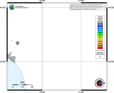 Mappa MCS - territori località