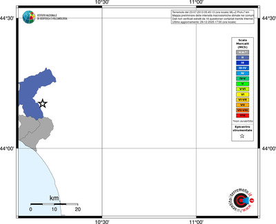 Mappa MCS - territori comuni