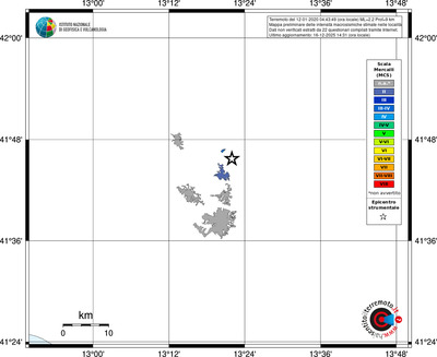 Mappa MCS - territori località