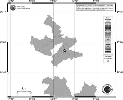 Mappa EMS - territori comuni