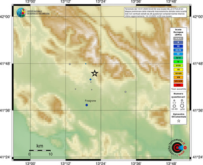 Mappa EMS - località