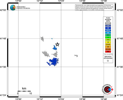 Mappa EMS - territori località