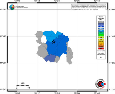 Mappa MCS - territori comuni