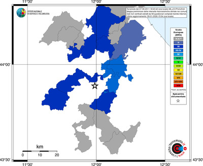 Mappa EMS - territori comuni