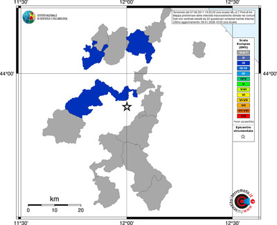 Mappa EMS - territori comuni