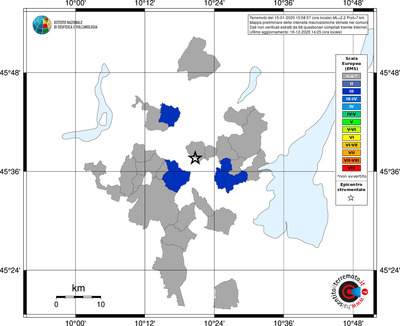 Mappa EMS - territori comuni