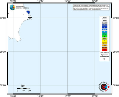 Mappa EMS - territori località