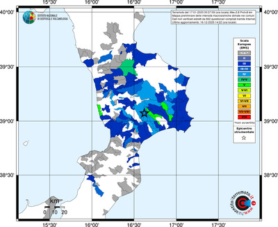Mappa EMS - territori comuni