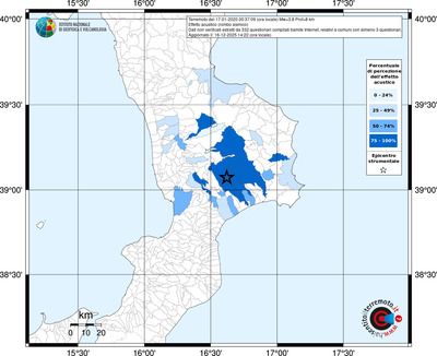 Mappa territorio comunale con almeno 3 questionari